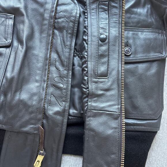 Genuine Men’s US Navy Brown Leather Flight Jacket - Picture 5 of 11